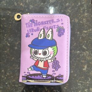 Labubu Cartoon Character Wallet Purple